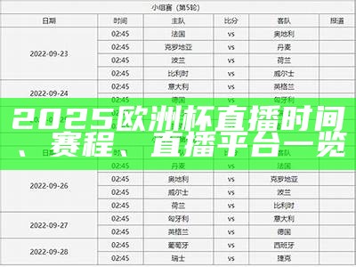 欧冠赛程表时间2022最新更新，欧冠赛程安排